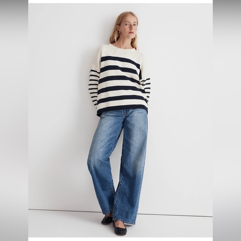 Madewell Conway Striped Pullover Sweater
